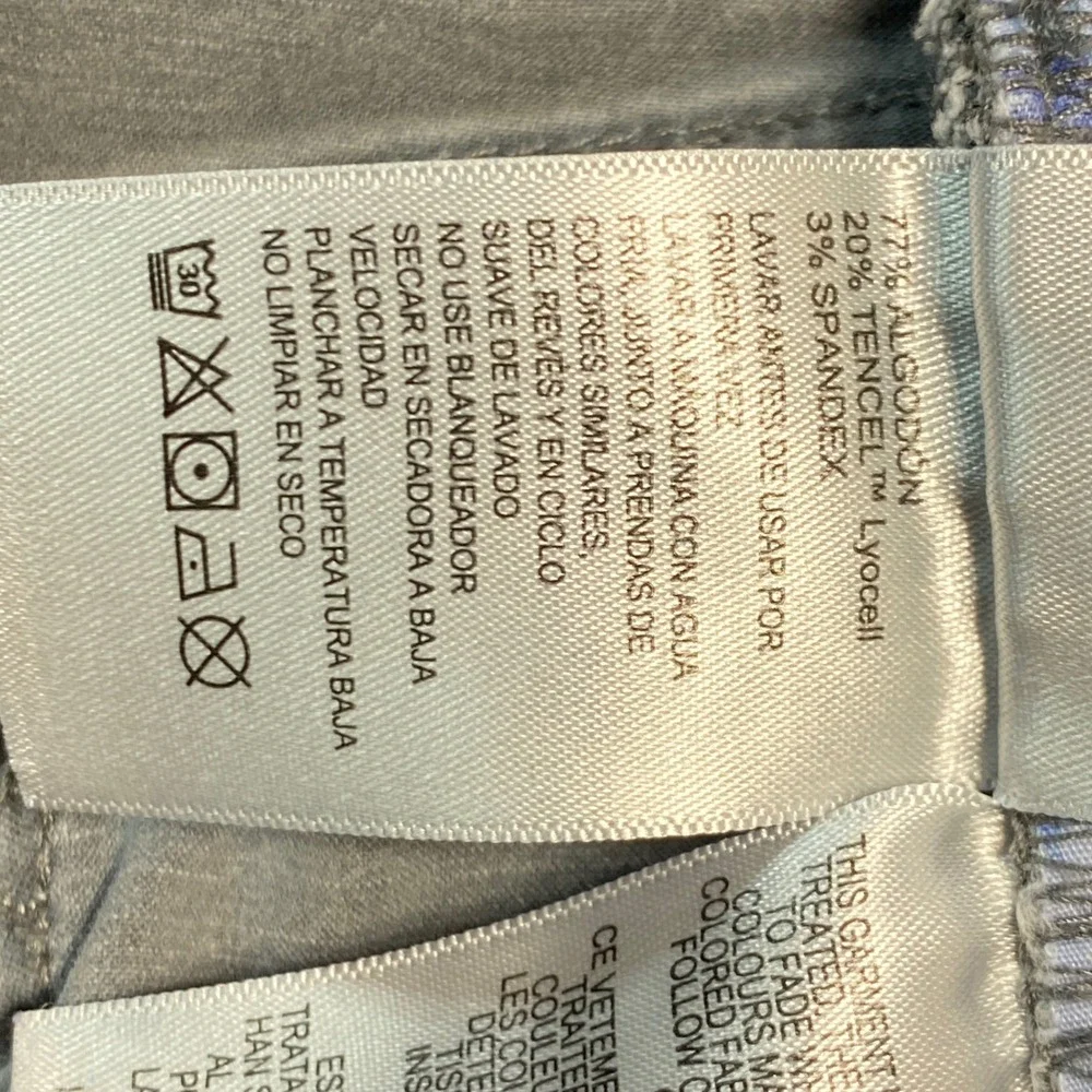 Tommy Bahama Mens Gray Straight Leg Jeans 35x30 Casual Five Pocket Pants